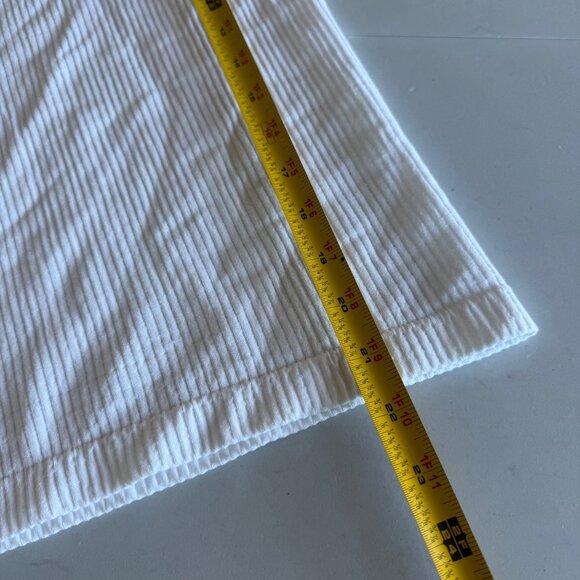 Evereve White Daisy Sleeveless Ribbed Tank Top Shirt Womens size XS/S NEW - Picture 7 of 7